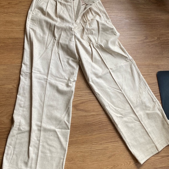 NWT | Madewell The Harlow Wide-Leg Pant in Herringbone Italian Fabric - Picture 9 of 10